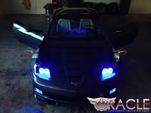 Chevrolet Corvette C6 Fog Light Halo Kit - ORACLE Lighting - LED Halo - Green - `05-`13